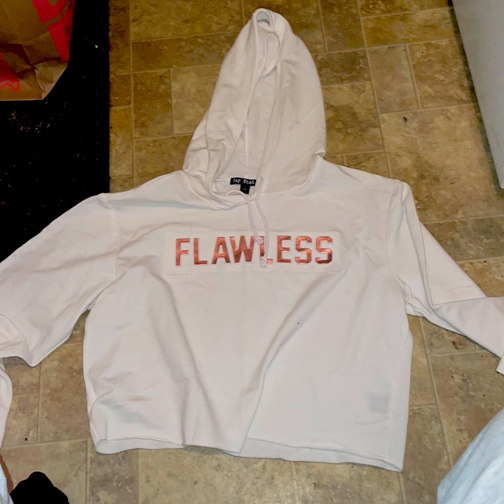 Womens crop top hoodie